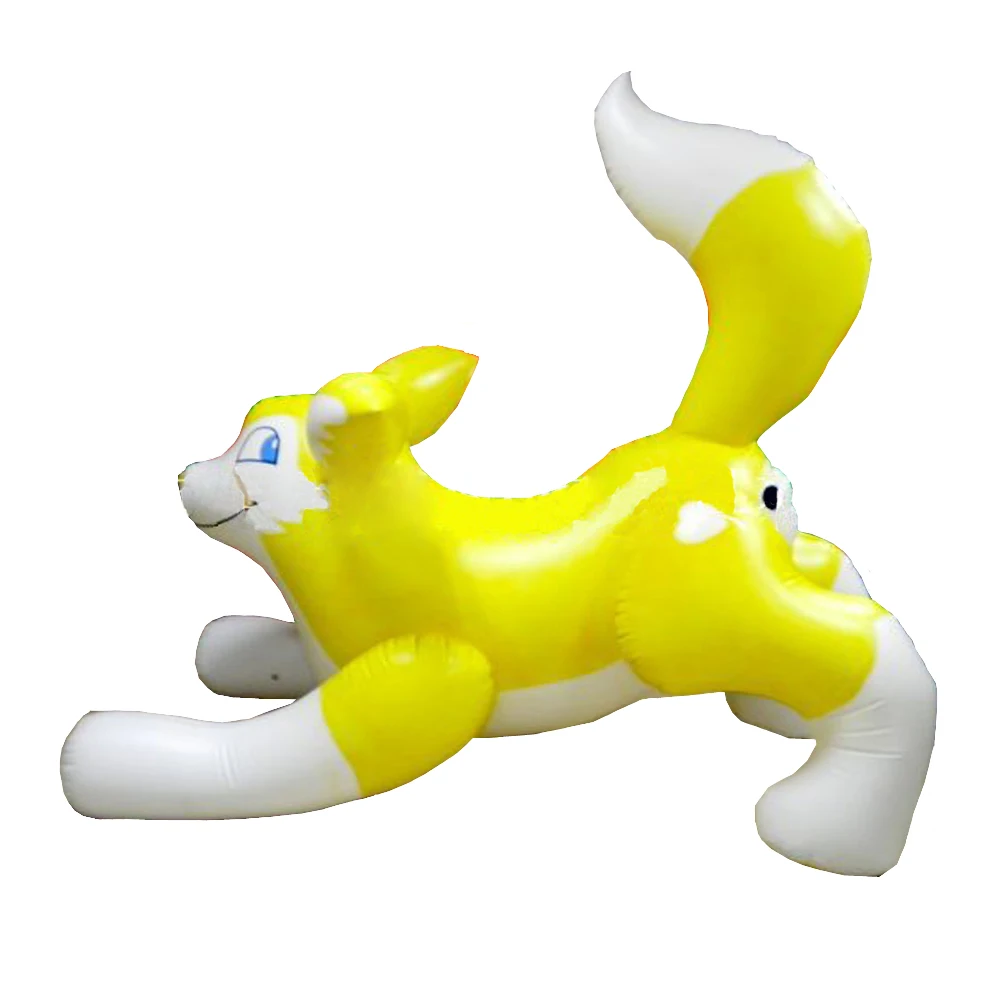 
Yellow PVC Inflatable Husky Dog Animals Pool Toy 