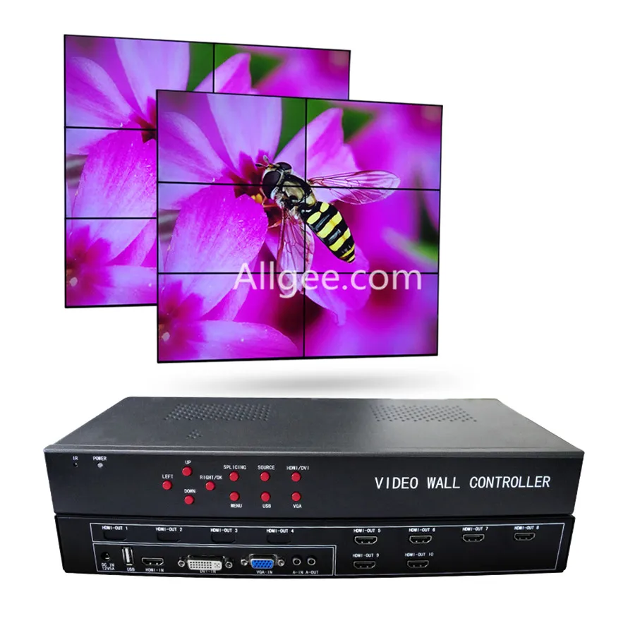 2*3 Video Wall HD-MI Processor IP Network  HDTV 1080p Controller Splicing