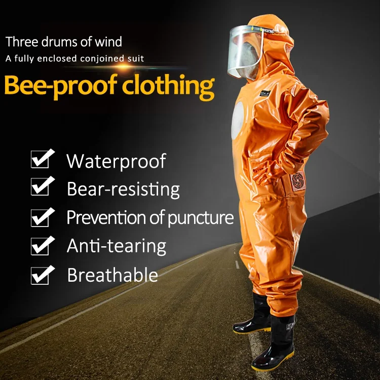 Beekeeping Equipment Protective Safety garment aeration-cooling Anti-Bee coverall with triple fan