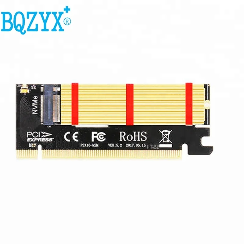 M.2 NVMe SSD NGFF для PCIE 3,0X16/X4 адаптер M ключ интерфейс поддержки плат PCI Express 3,0x4 с радиатором