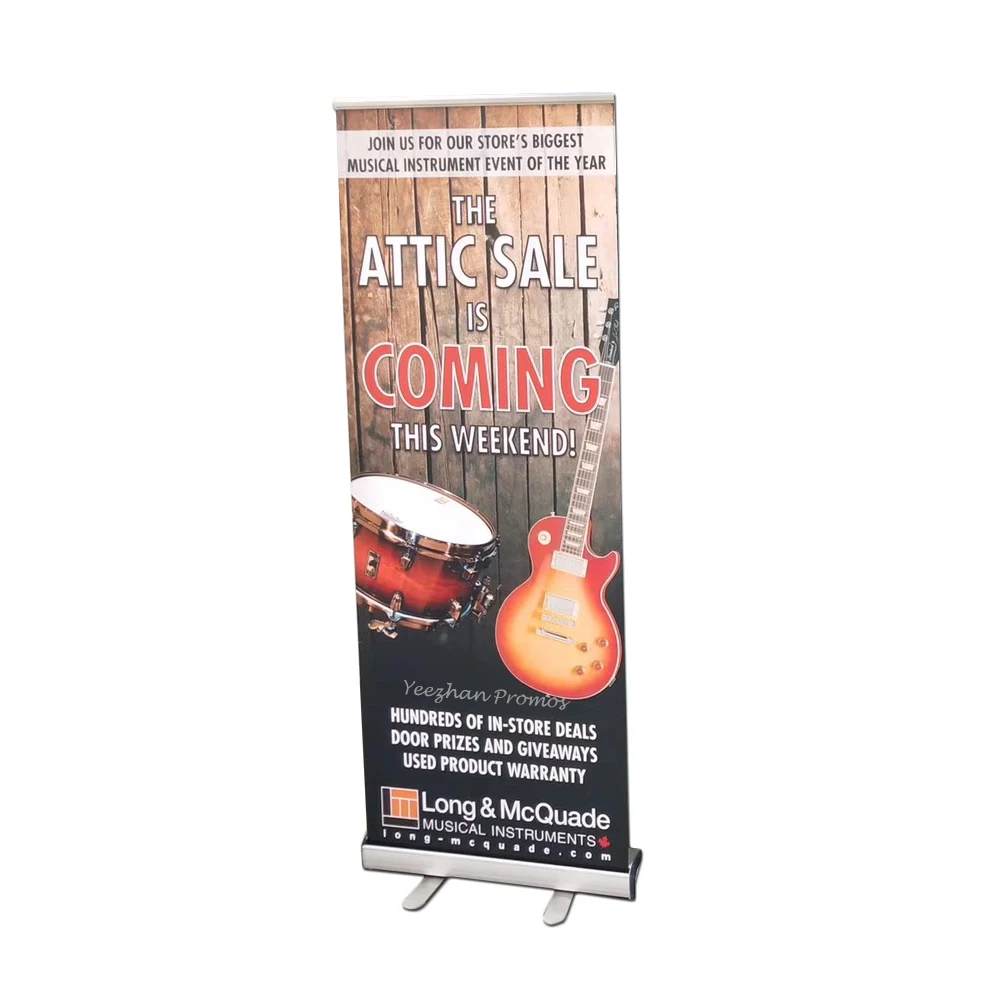 Customized Design Hand roll up standee for trade show