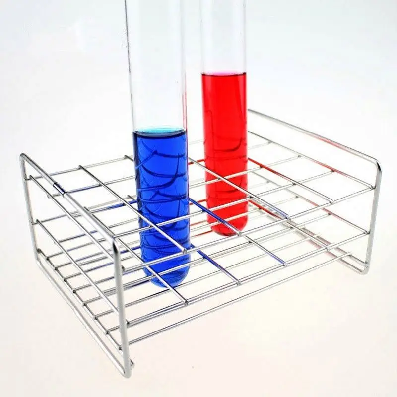 Gelsonlab HSG-041 из нержавеющей стали а-ля тестовый Штатив для пробирок, 50 отверстий, наружный диаметр недопустимы труб 20-22 мм, колючей проволоки, 10x5 Forma