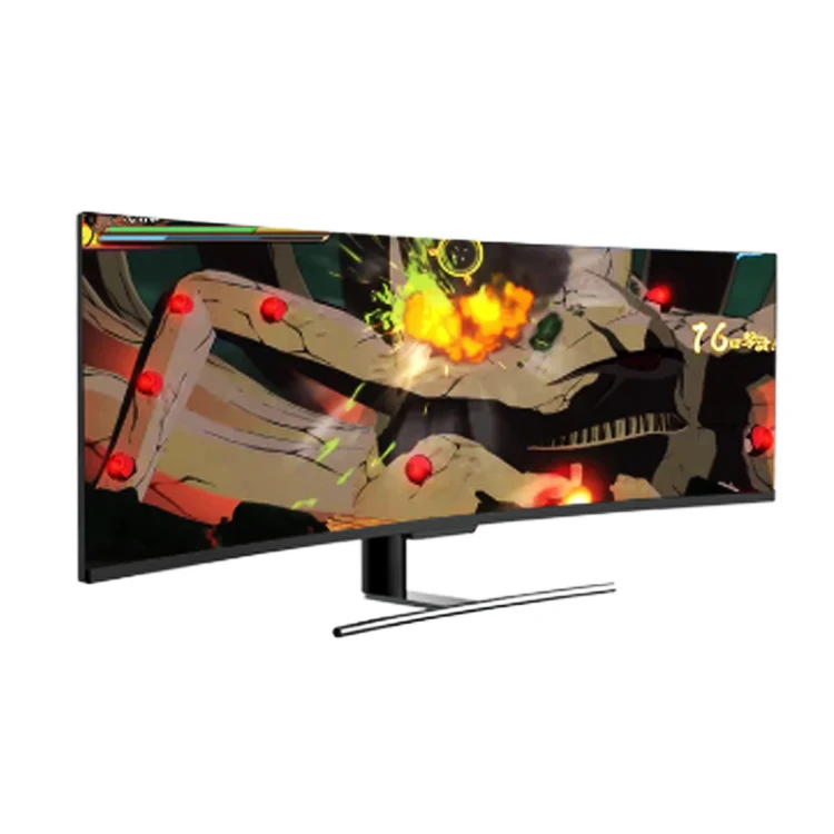49 дюймов супер ультра-широкий 21:9 изогнутый монитор 144 Гц 1 мс 3840x1080 p, FreeSync, GamePlus, VESA и многое другое