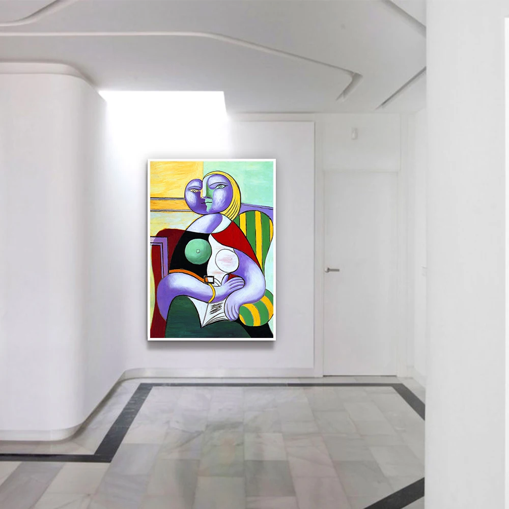 New arrival handmade picasso style abstract girl nude female painting