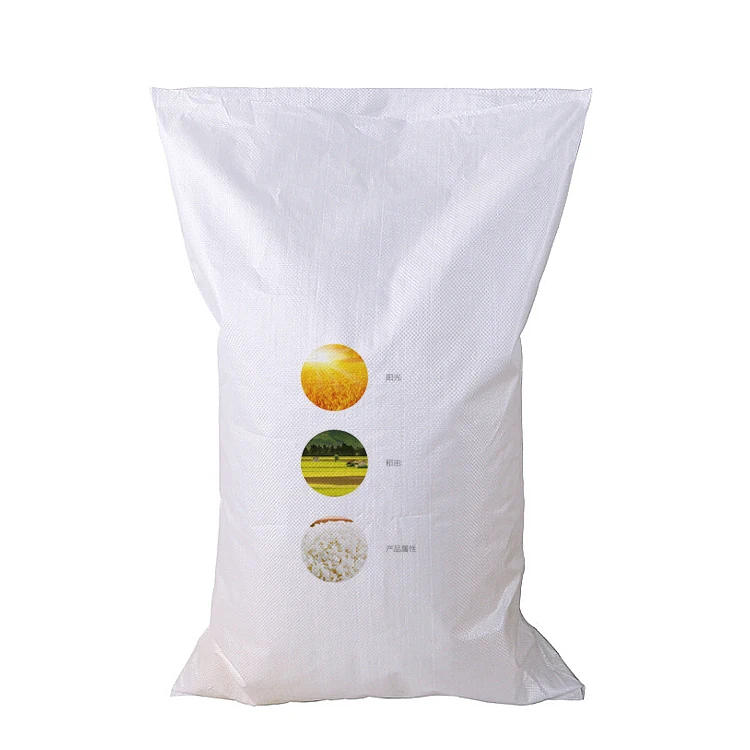 Bopp laminated pp woven rice packing bag sack 50kg agriculture use for export
