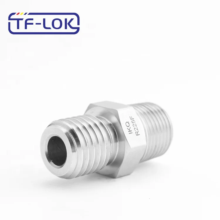 NPT Straight Male Connector Stainless Steel Tube Fittings