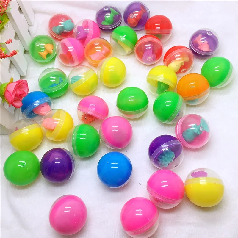 3.2cm diameter colorful plastic ball capsules with toys inside for vending machine as kids gift