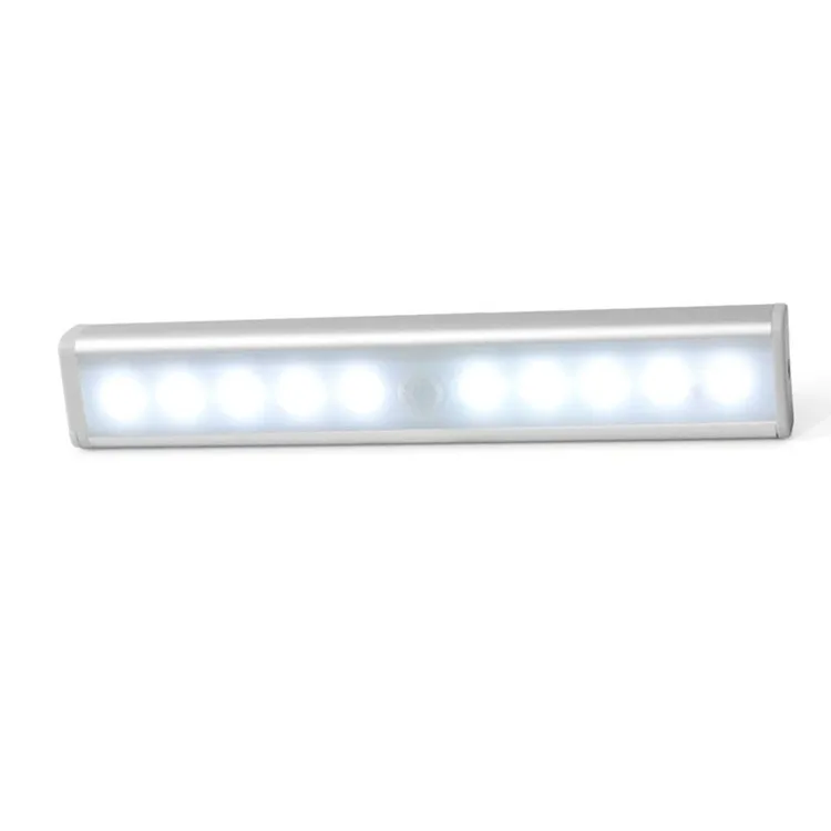 Светодиодный светильник Shareus с датчиком движения, на батарейках, с магнитной лентой для шкафа, светодиодный ночник