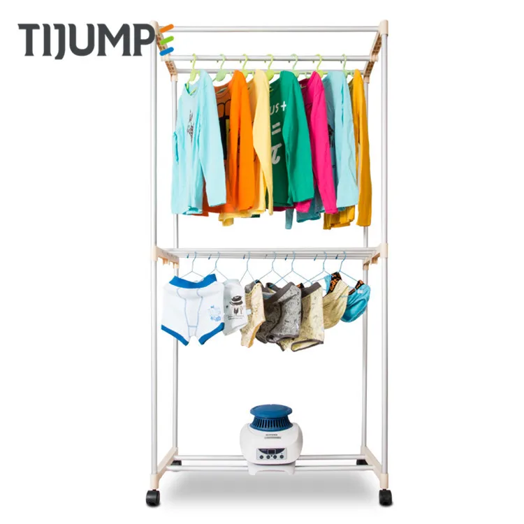 Factory outlet blue double smart intelligent electric drying rack machine 15KG remote control dryer clothes portable