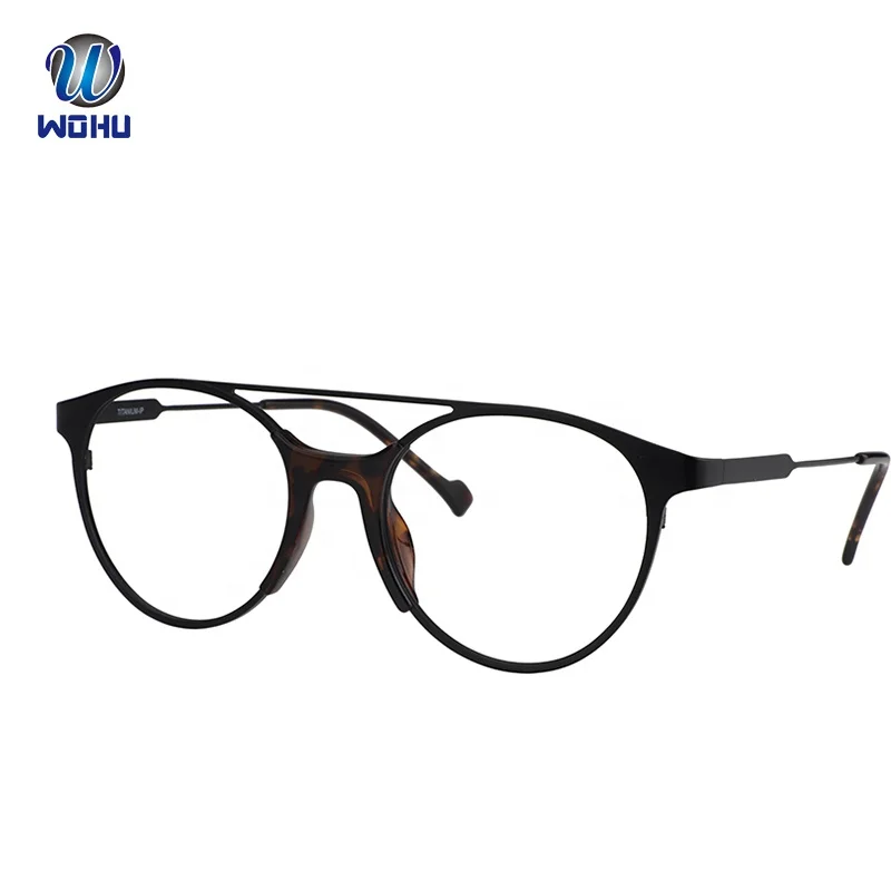 Низкая цена новая модель пластик очки с титановой оправой с оптиком сервис