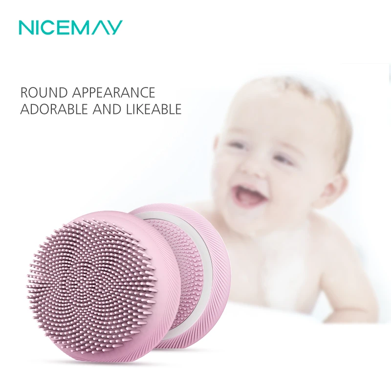 New Baby Product Waterproof IPX7 Electric Baby Bath Silicone Brush