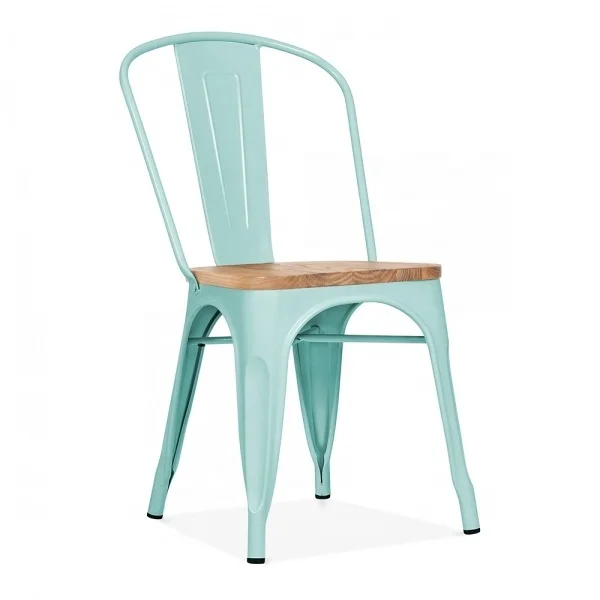 Silla Tolixs Metal Cafe con asiento de