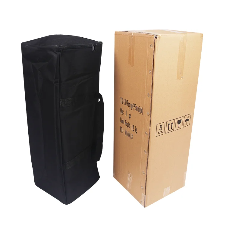 Floding portable 4x3 3x3 straight curved tension fabric pop up backdrop display stand