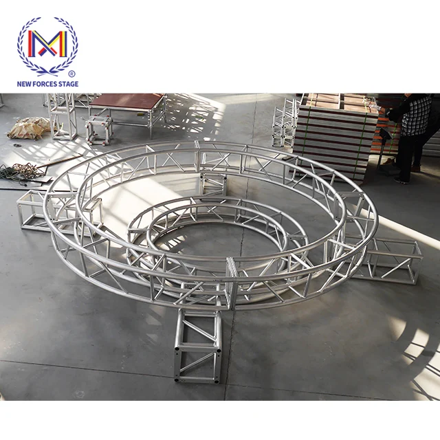 Round Semi Circle Roof Decoration Concert Stage Lighting Truss
