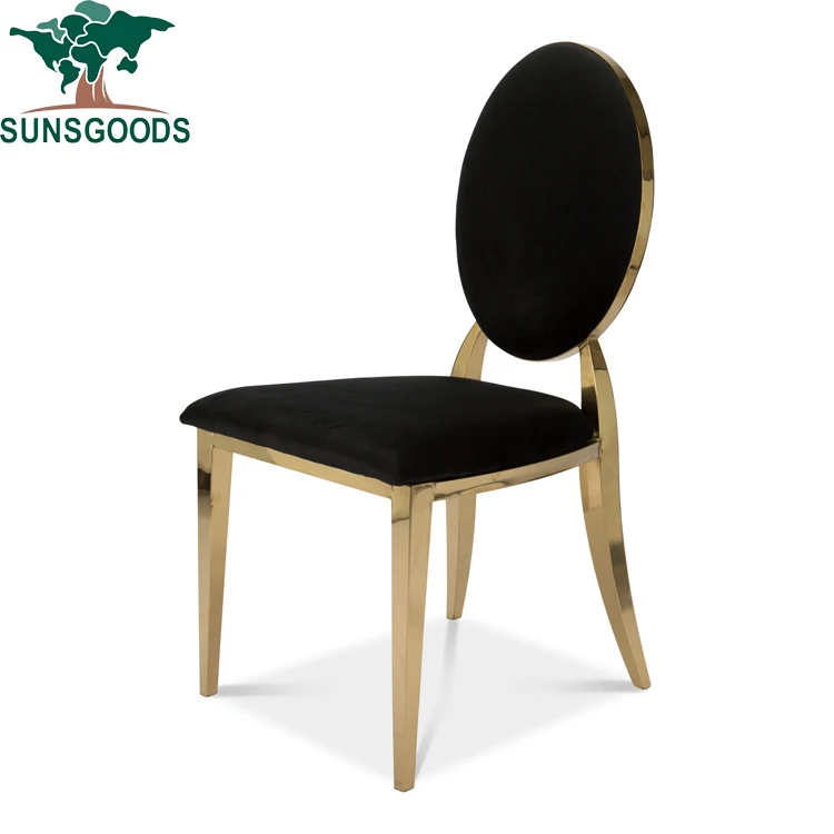 Silver modern stainless steel low back dining chair