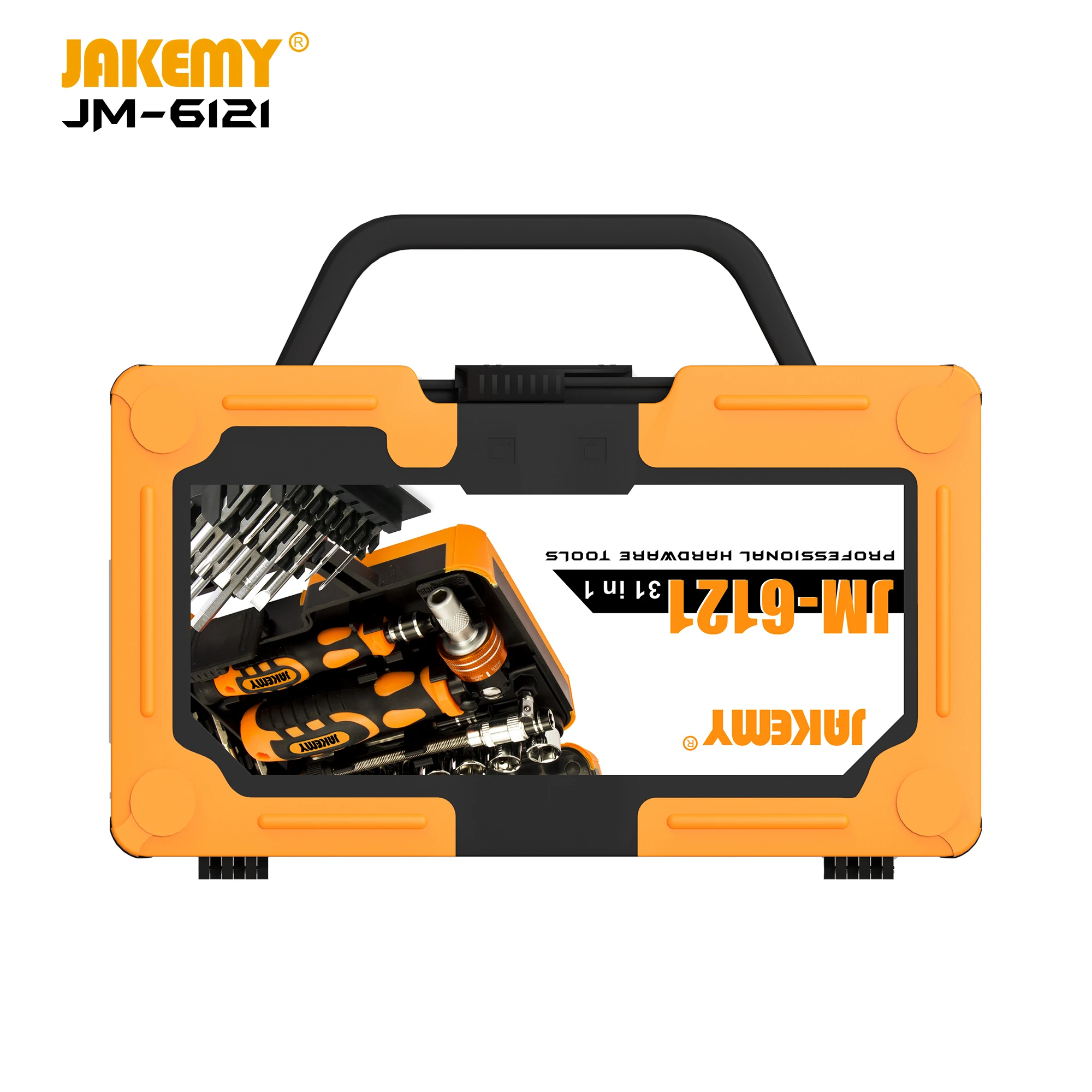 JAKEMY JM-6121 portable repair tools 31pcs in 1 professional diy repair tool kit ratchet screwdriver set for computer