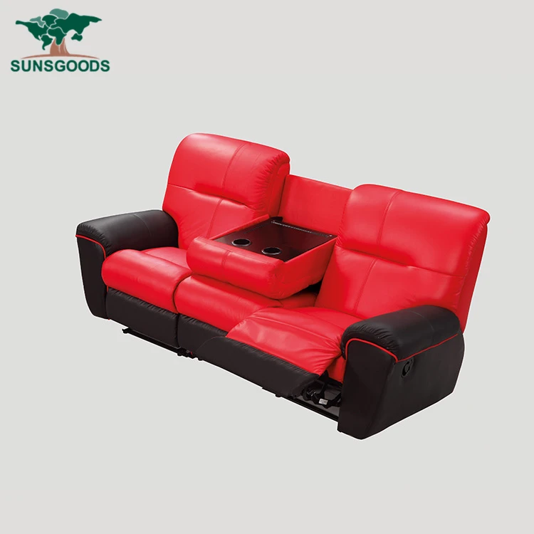 Natural and comfortable red recliner chair,red leather recliner chair,recliner with heat and massage