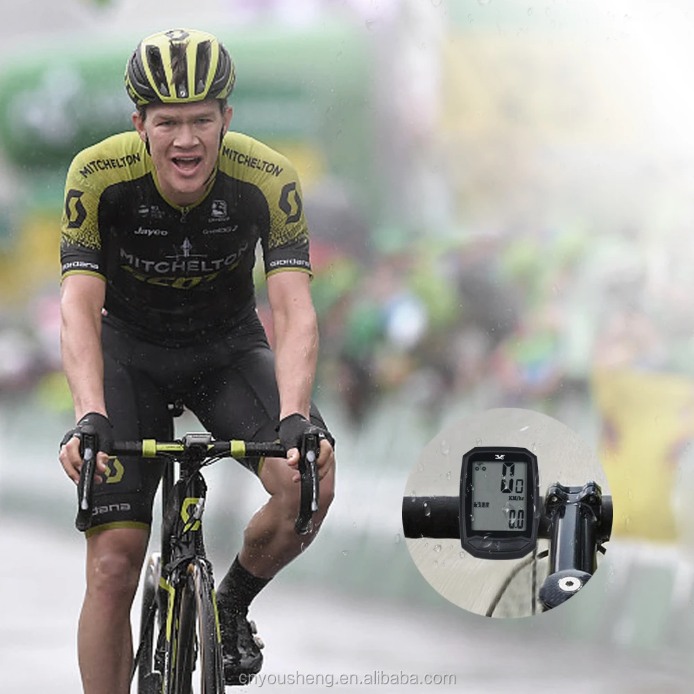 YS-602 Новый беспроводной ЖК-компьютер для велосипеда с подсветкой, большой экран, многофункциональный компьютер для велоспорта с одометром