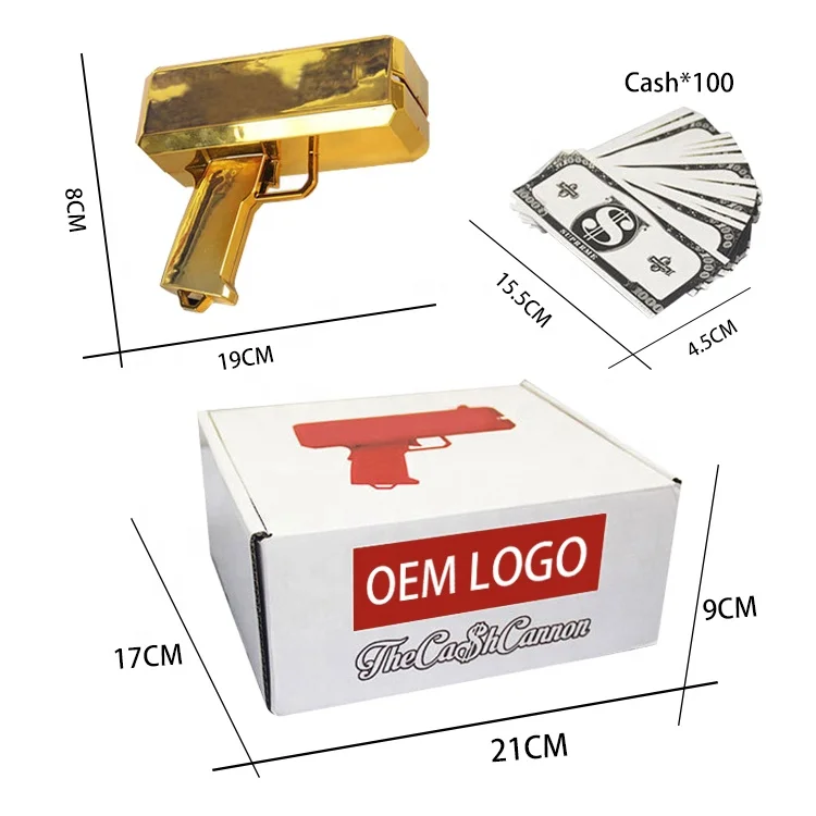 
Party toys electronic disgorge prop dollars money toy gun for all happen moment 
