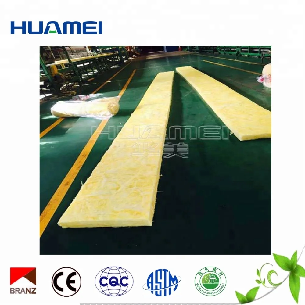 
Huamei Fiber Glass Wool Blanket Insulation For Prefab House Material 