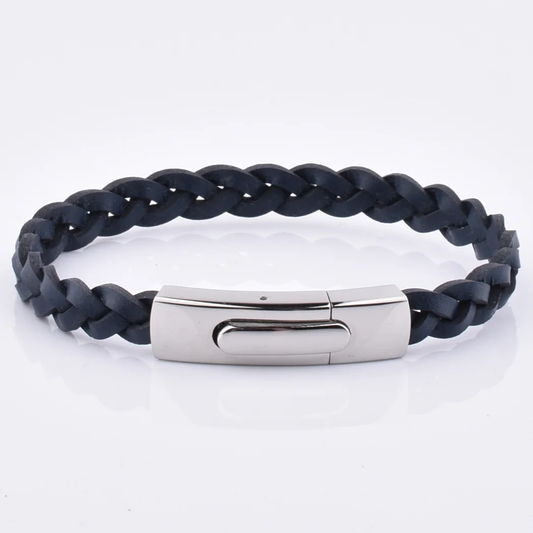 Wholesale Luxury Boy Leather Stretch Gemstone Bead Charm Red Rope Nylon Bracelet For Men