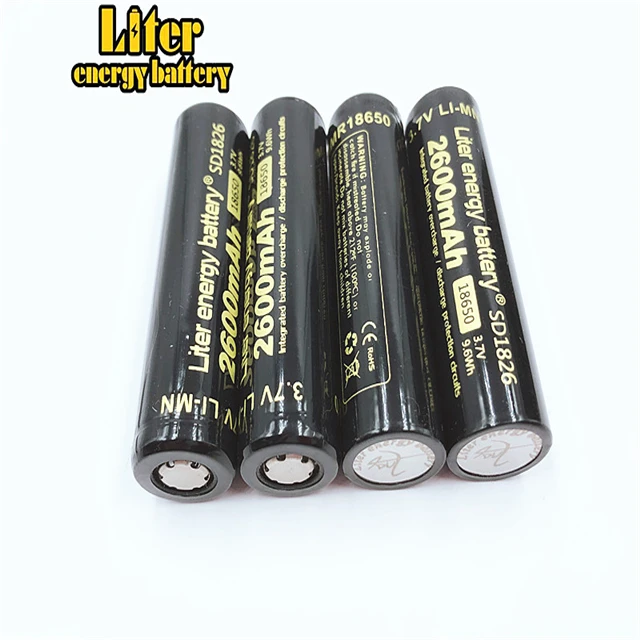 Lithium Battery for Portable Monitor Medical Device Li Ion 18650 2600mah 3.7V Standard Battery Liter Energy Battery 12 Months