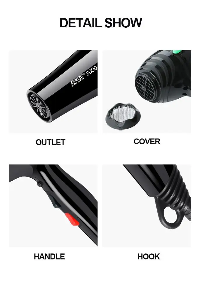 New barber shop hair dryer professional blower ZF-3000