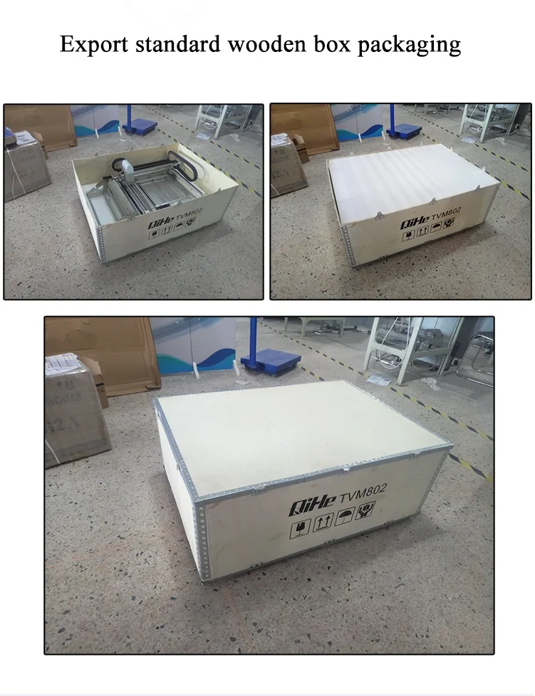 Qihe led bulb assembly machine, SMT chip mounter TVM802B led manufacturing machine