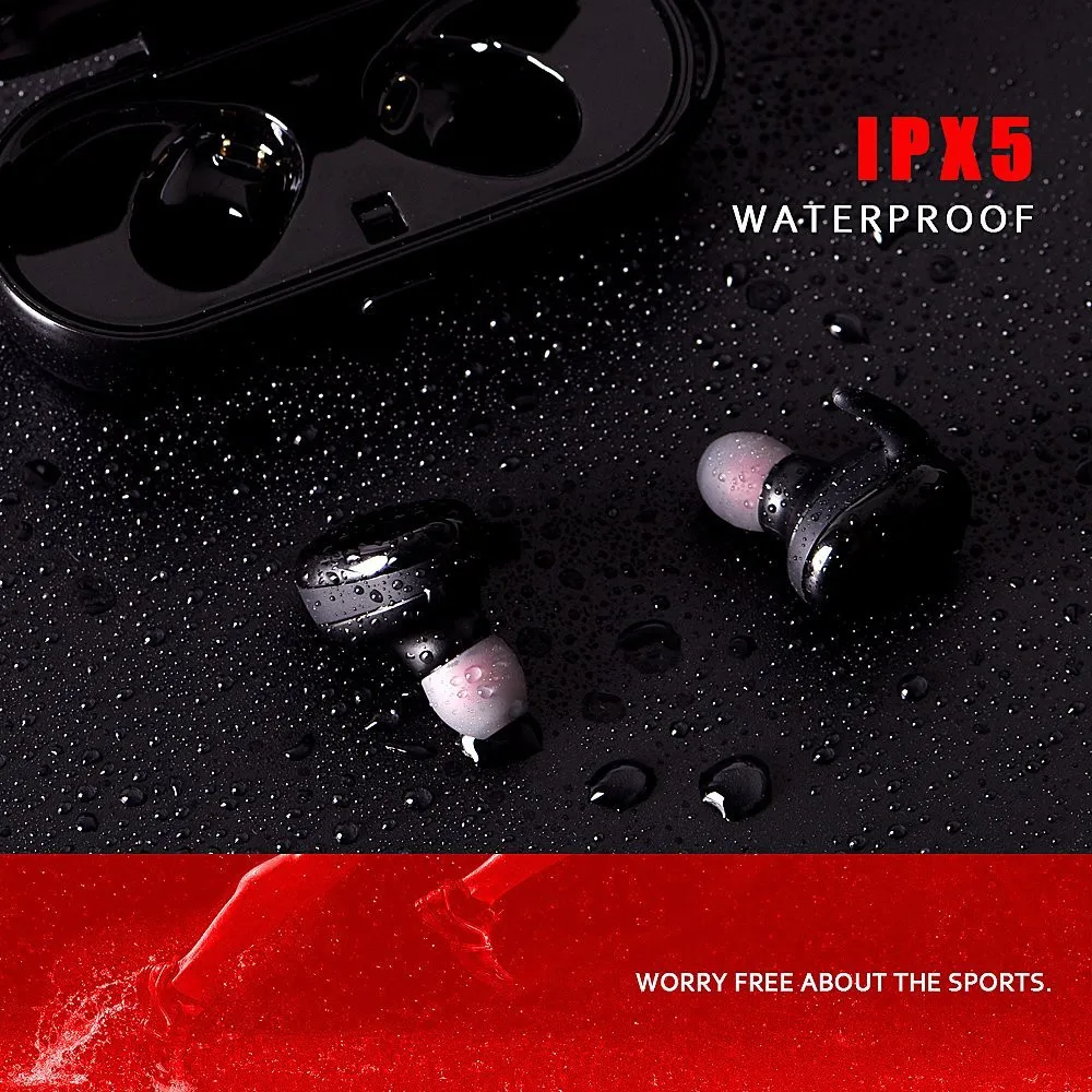 Сенсорный датчик СПЦ мини-гарнитура музыке стерео наушники с загрузочной коробки маленькие наушники