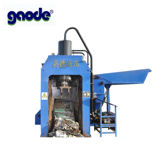 Hydraulic guillotine shears packing scrap metal baler