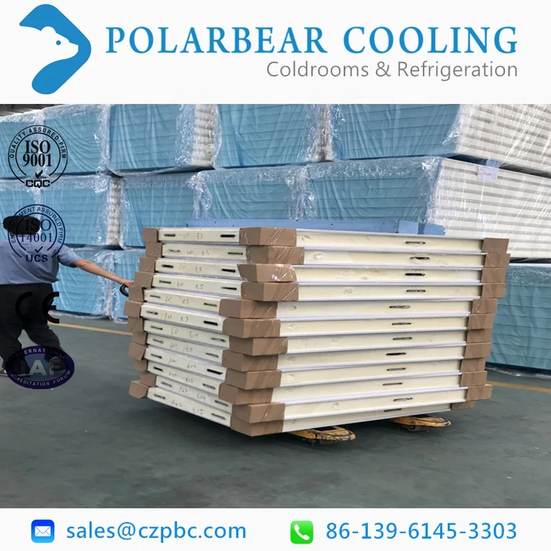 PU insulation sandwich panels for CA controlled atmosphere cold storage