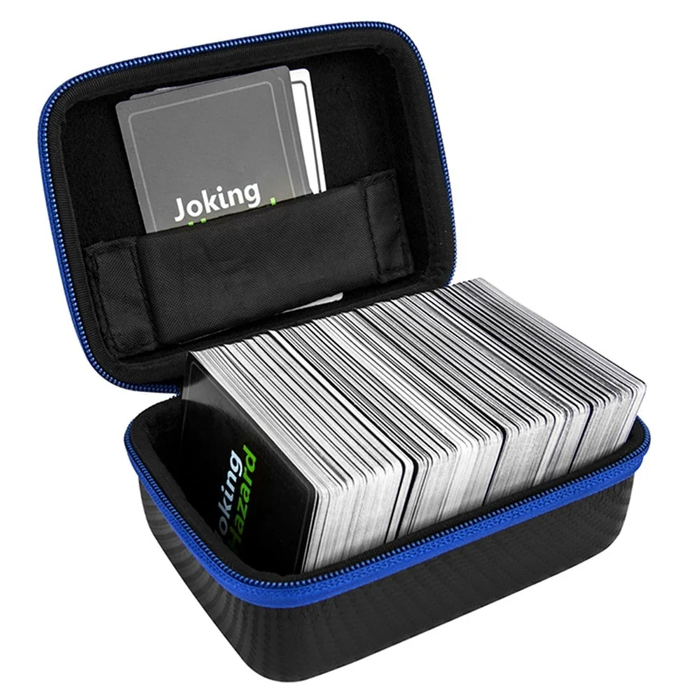 Custom Games Advertising Cards Game Set in Travel Zipper Hard Case with Carabiner