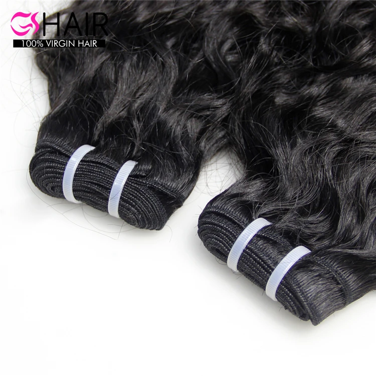 GS Wholesale Water Wave Hair Extension Bundles,Free Sample Wavy Bundles For Black Women,Water Wave Brazilian Human Hair Bundles