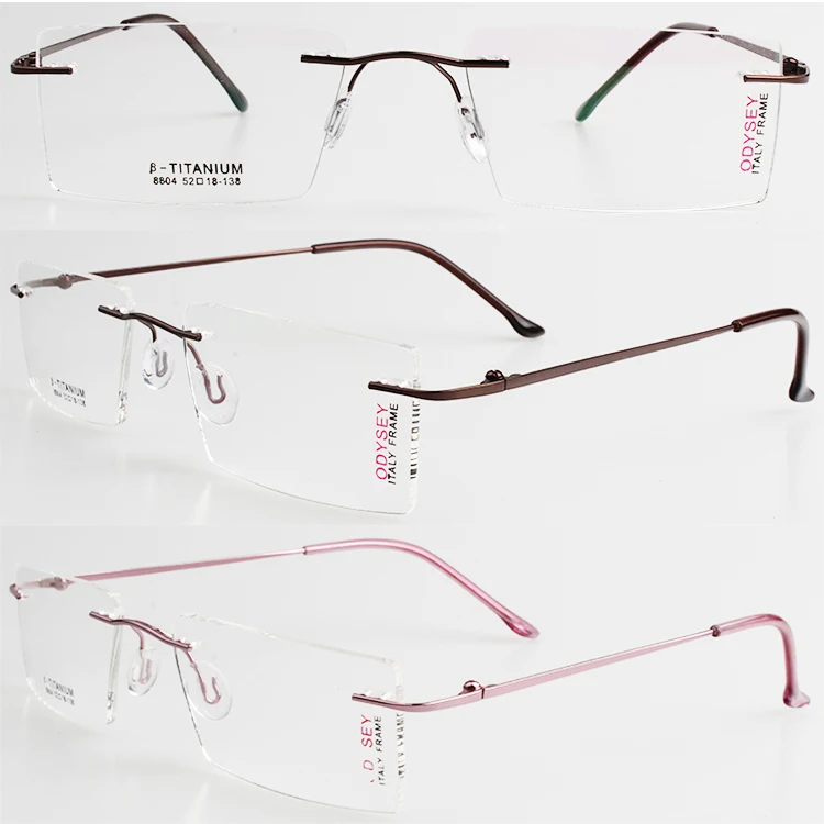 Hot sale Popular Practicability Square Rimless Clip On Sunglasses Uv400 Polarized Prescription Sun Glasses Wholesale