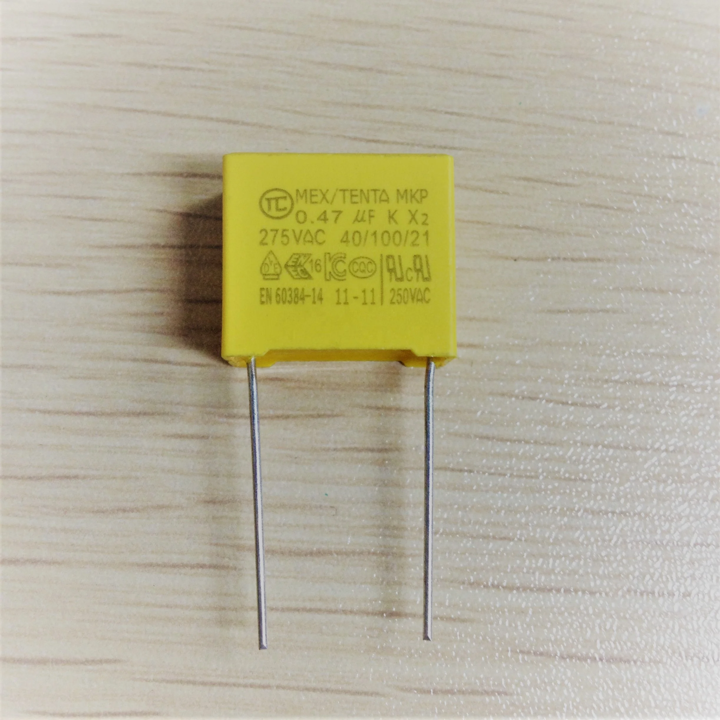 275 В 0 47 мкФ свинцовый шаг 10 мм конденсатор MKP X2 пленочный