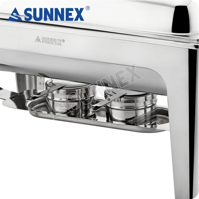 Sunnex Hotel Restaurant Supplies Gastronorm Pans Buffet Server Warming Tray Party Food Warmer Catering Equipment