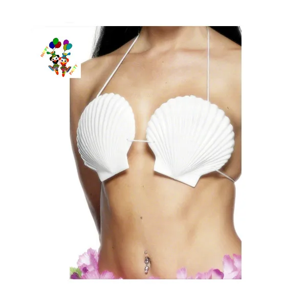 Beach Hula Party Little Mermaid Hawaiian Sea Shell Fancy Dress Bra HPC-0963