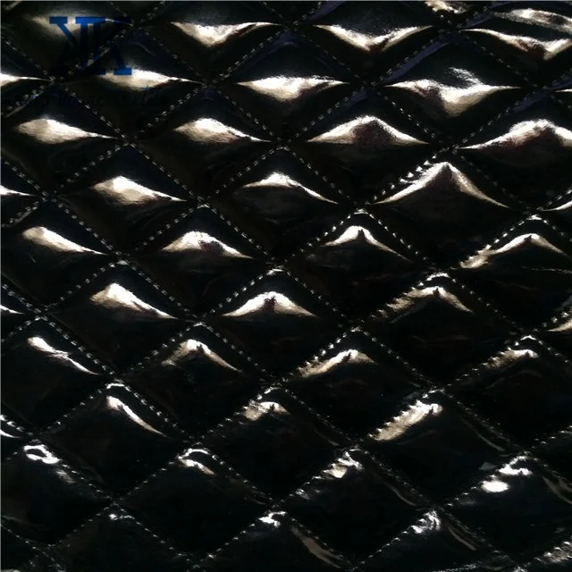 sponge foam wadding laminated quilted vinyl upholstery fabric