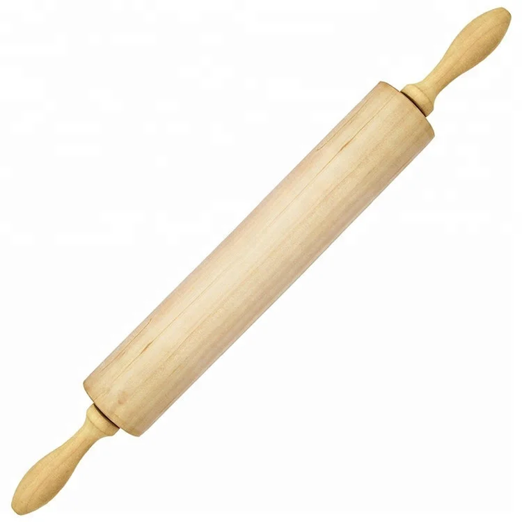 Textured Big Size Kitchen Embossing Pattern Bamboo Wooden Rolling Pin