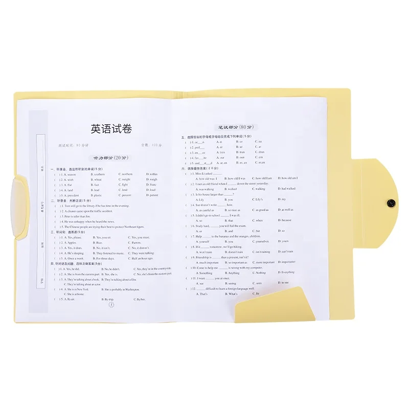 Comix New Product Swing Clip A3 A4 Size Exam Paper File Folder