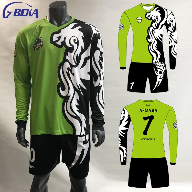Guangzhou custom sublimation printing new model club soccer football jersey