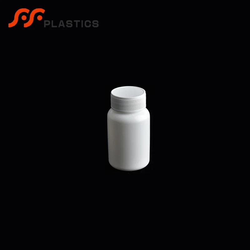 Пластиковые белые непрозрачные круглые Бутылочки для питомцев объемом 100 мл, контейнер для таблеток, пищевой протеиновый порошок, пищевая добавка, Капсульная бутылка, банка