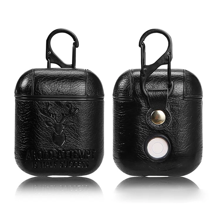 Защитный чехол для наушников Air Pods зарядная коробка противоударный защитный с оленем