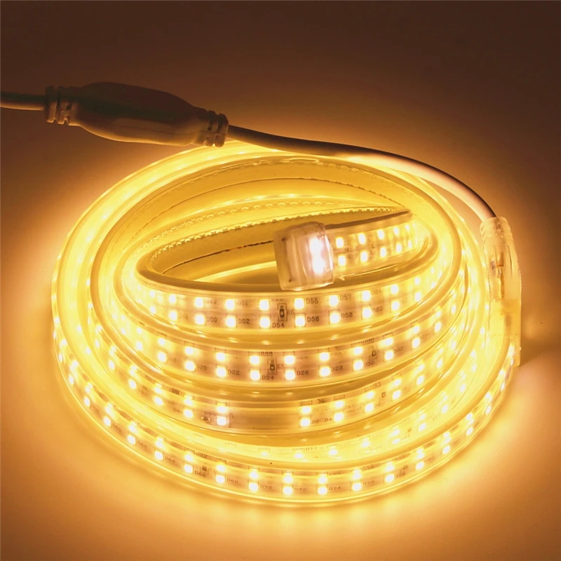220V LED strip lights SMD2835 for home Led strip lighting 220V decoration 100m flexible led tape light 180led IP67 strip 110V