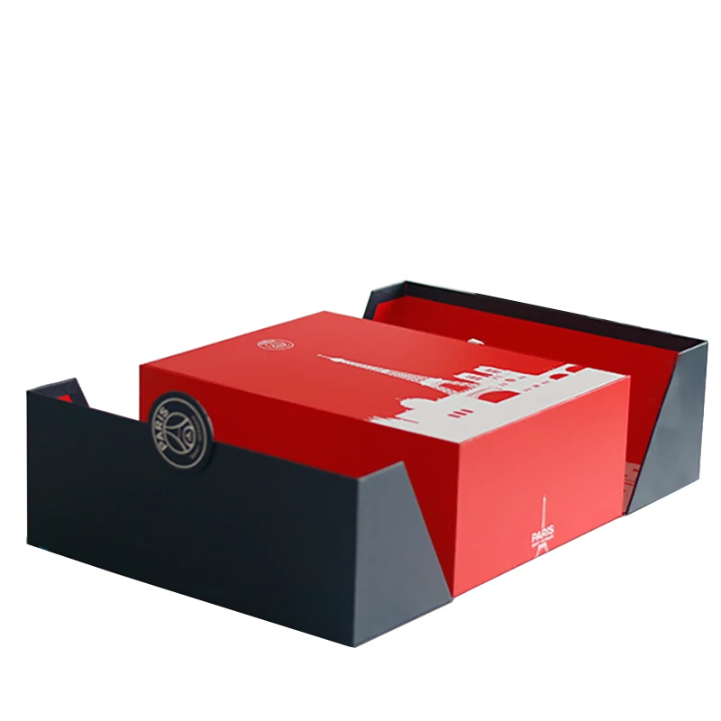 Luxury gift packing box with double door opening packaging for clothing