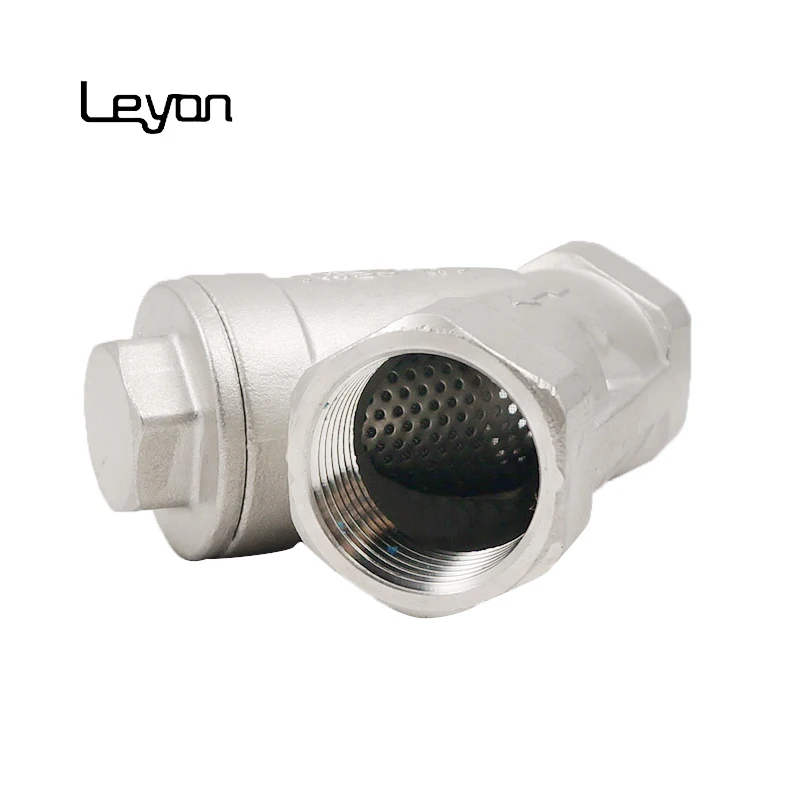 Stainless steel 304 sanitary water plumbing class 150 Y strainer with removable screen ball valves