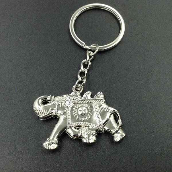 metal elephant keychain with crystal elephant key ring Thailand CD-KR400