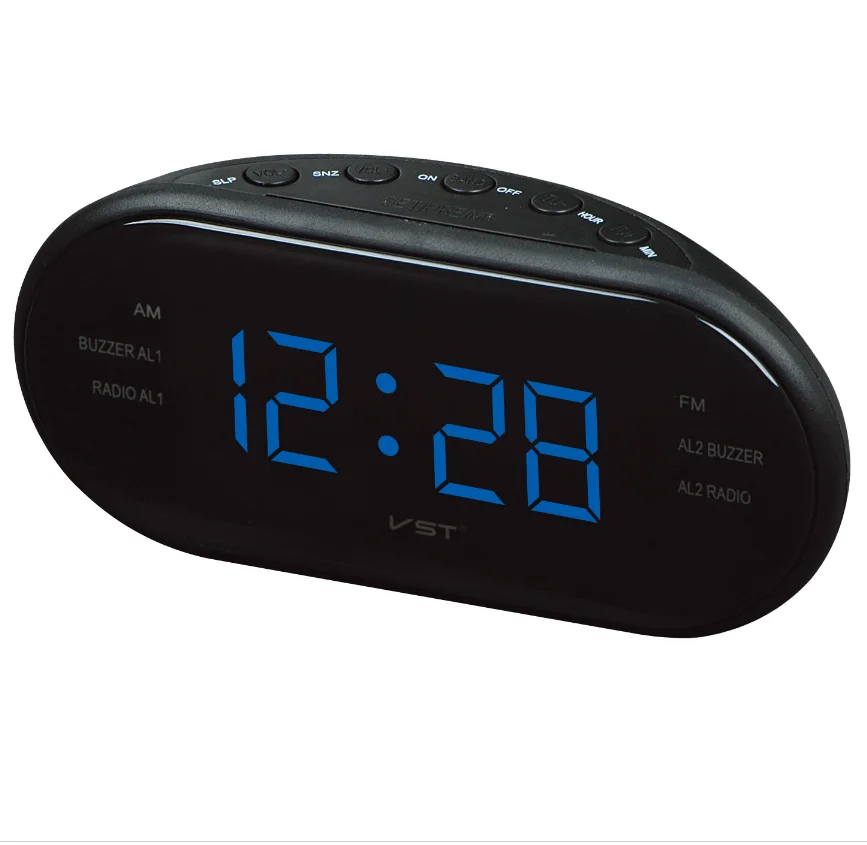 Home and outdoor multifunctional 1.2' LED Display Alarm Digital Am/Fm Radio Clock