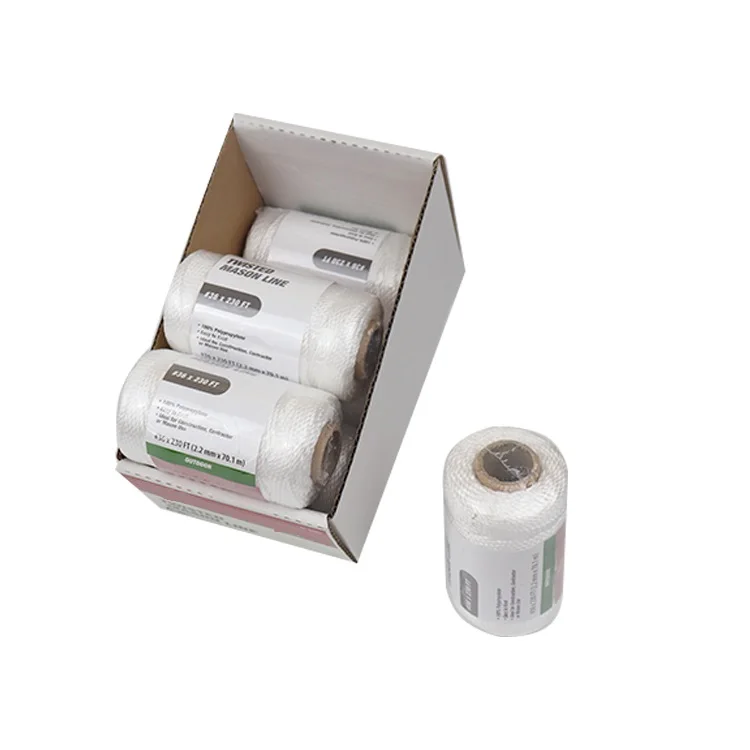 Hot sale #36 x 230 ft Polypropylene Household twine  white TWISTED MASON LINE