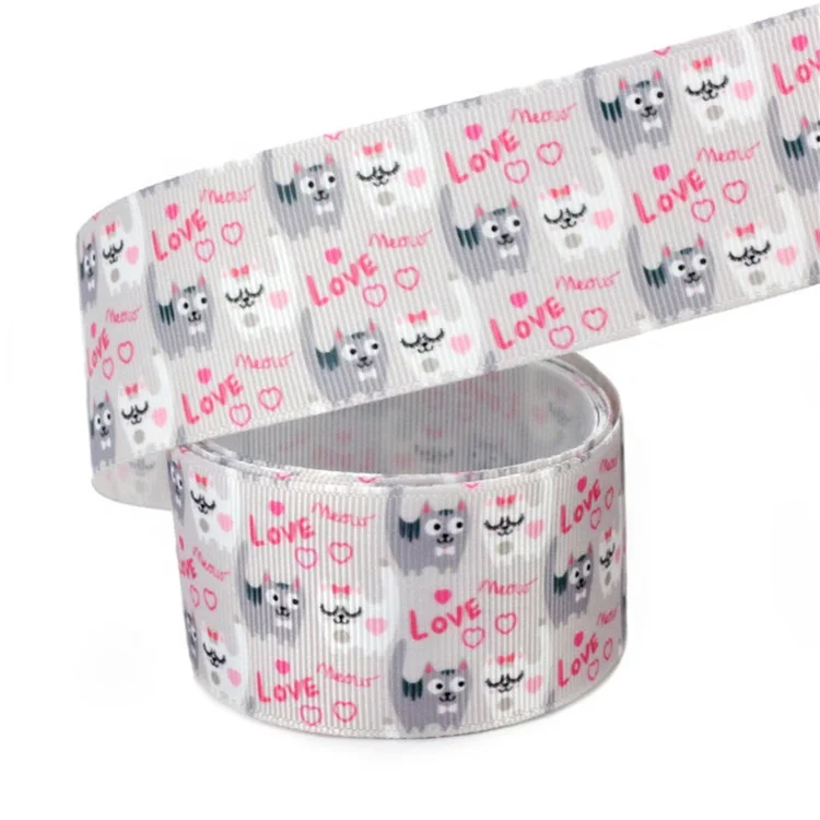 3-дюймовая корсажная Цветочная печатная лента с логотипом на заказ